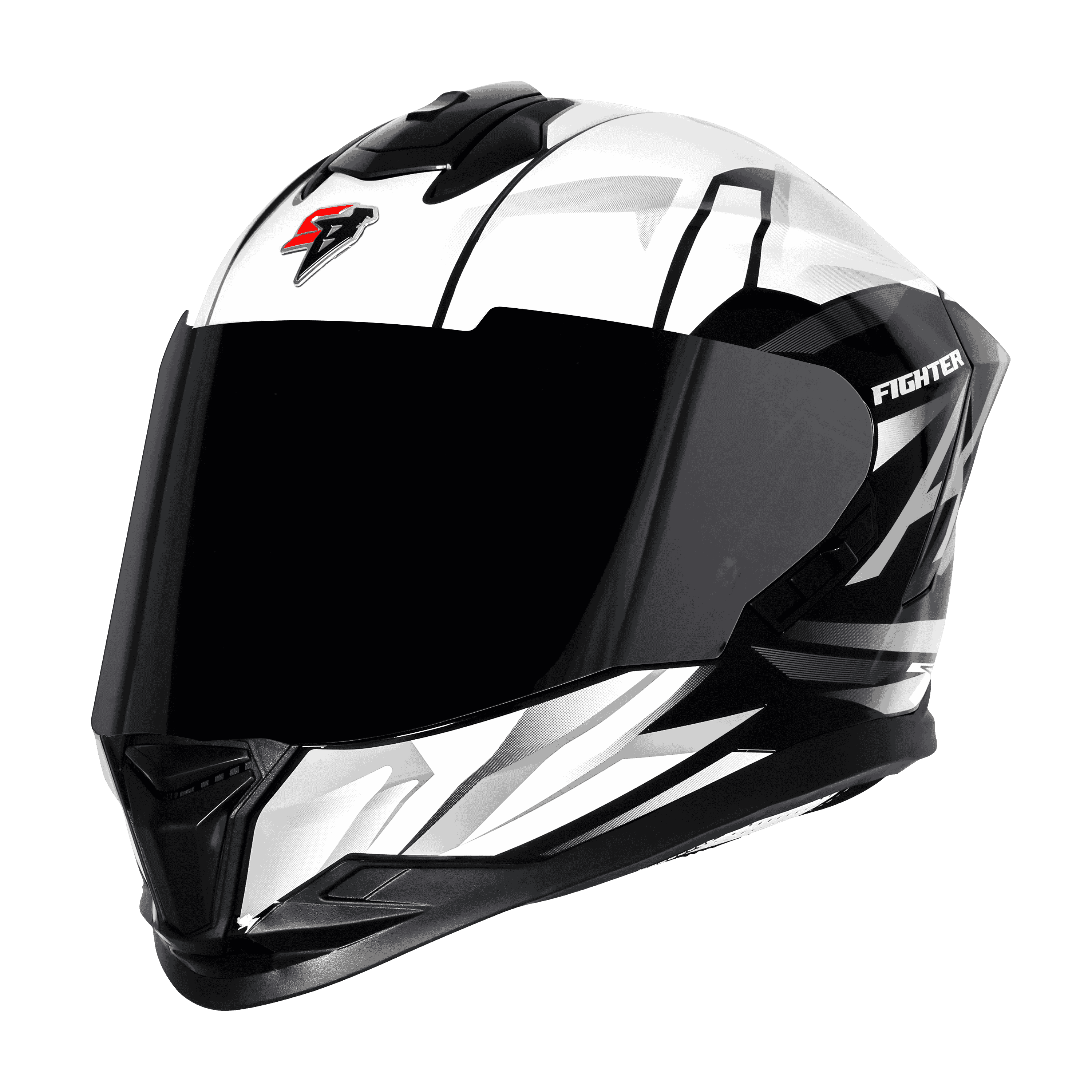 SBH-57 ISS FIGHTER F4 GLOSSY BLACK WITH WHITE